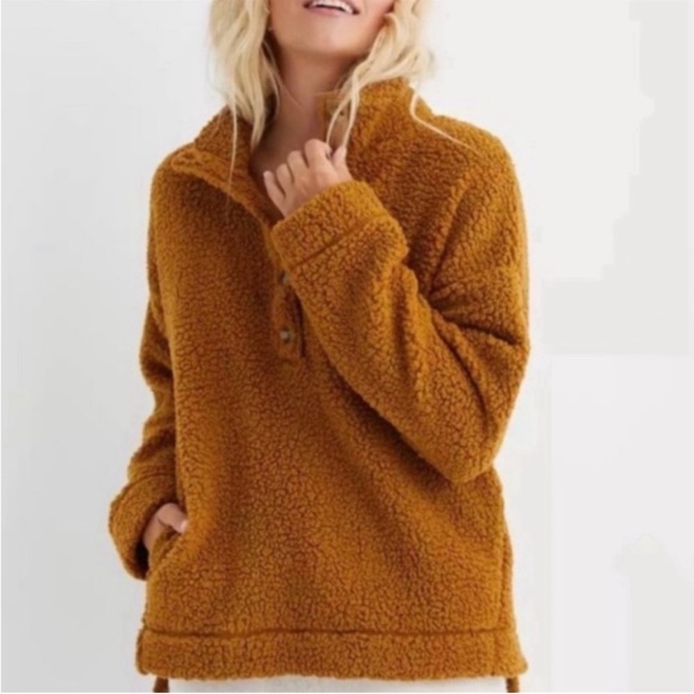 Aerie Cloud Sherpa Oversized Pullover
